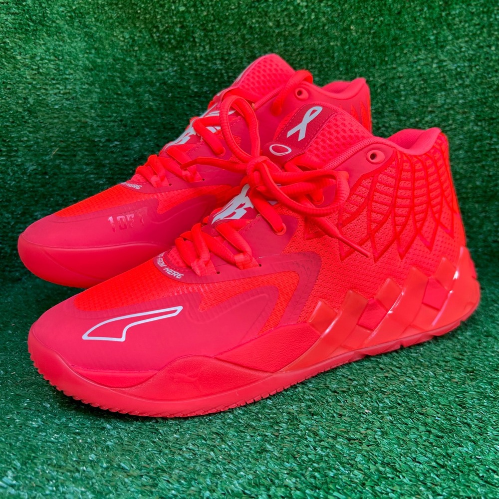 Puma MB.01 BCA Breast Cancer Awareness Pink Glo Mens Basketball Shoes 376848-01
